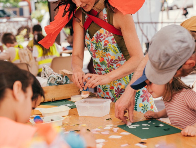 Fanny Pageuad - Atelier collectif tout public ©Agathe Waechter